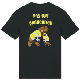 T-shirt Pas op paddentrek