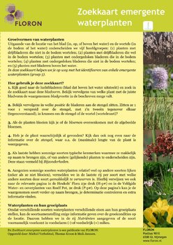 FLORON Zoekkaart emergente waterplanten