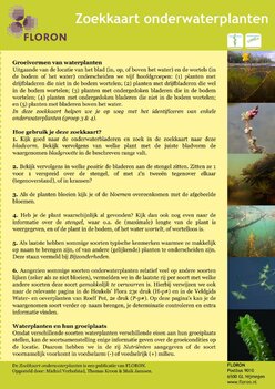 FLORON Zoekkaart onderwaterplanten